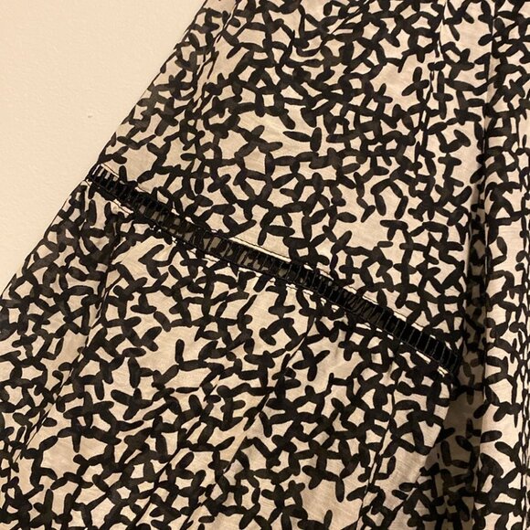 ME+EM Silk/Cotton Abstract Print Blouse - Picture 8 of 13